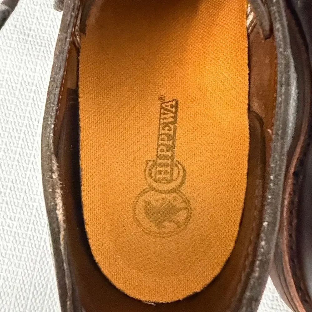 Chippewa & L.L. Bean Shoes Mens 10 EE Cordovan Oxblood Oxford Vibram Leather
